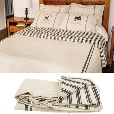 Farmhouse Stripe Duvet Cover, King - The Fox Decor
